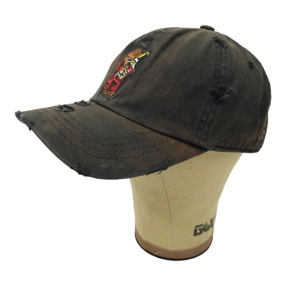 Muka Henny Bottle Groot Distressed Faded Adjustable Cap Trucker Baseball Hat - Picture 2 of 13